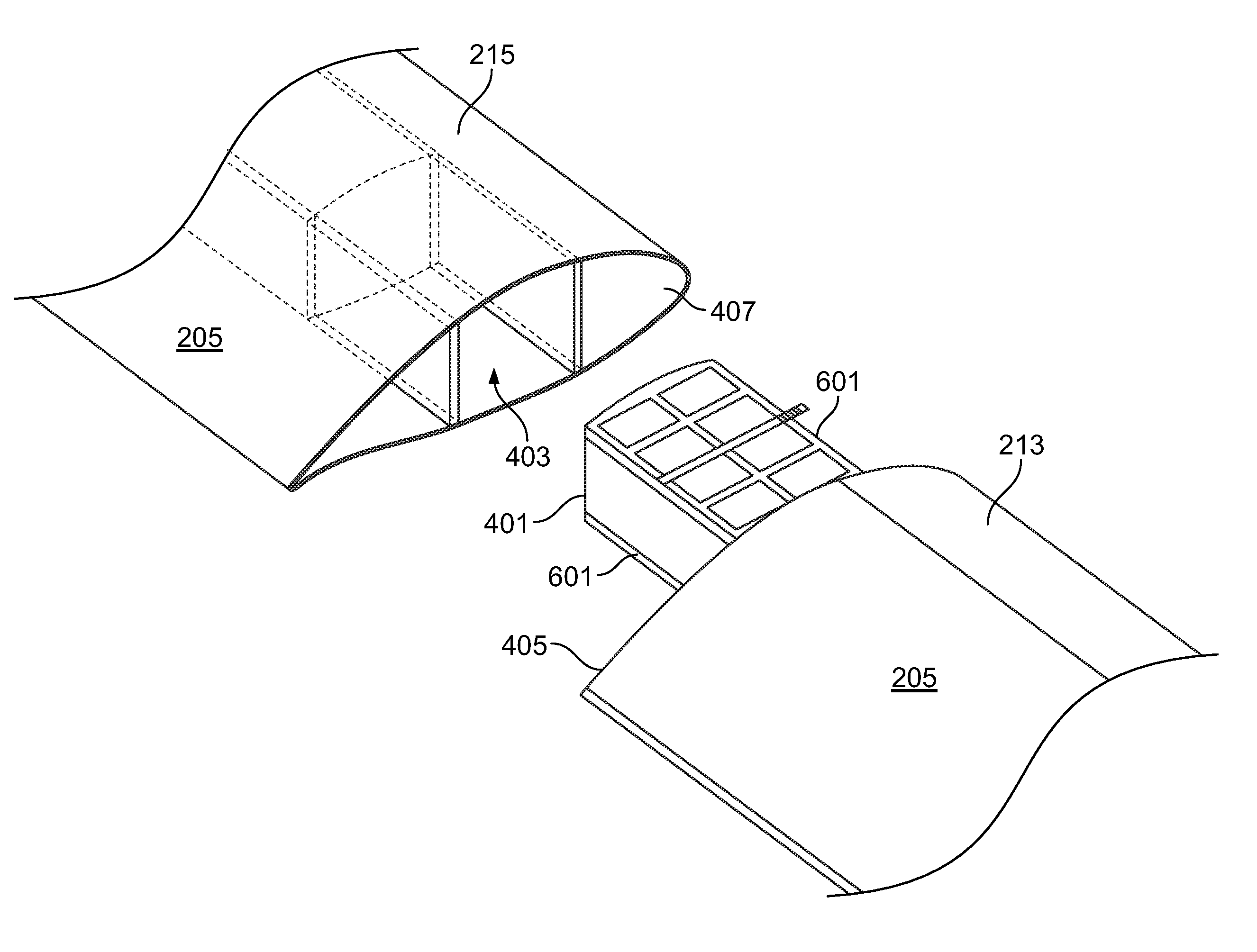 Wind blade joint bonding grid