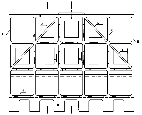 Wharf caisson water taking device and construction method