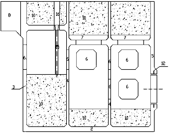 Wharf caisson water taking device and construction method