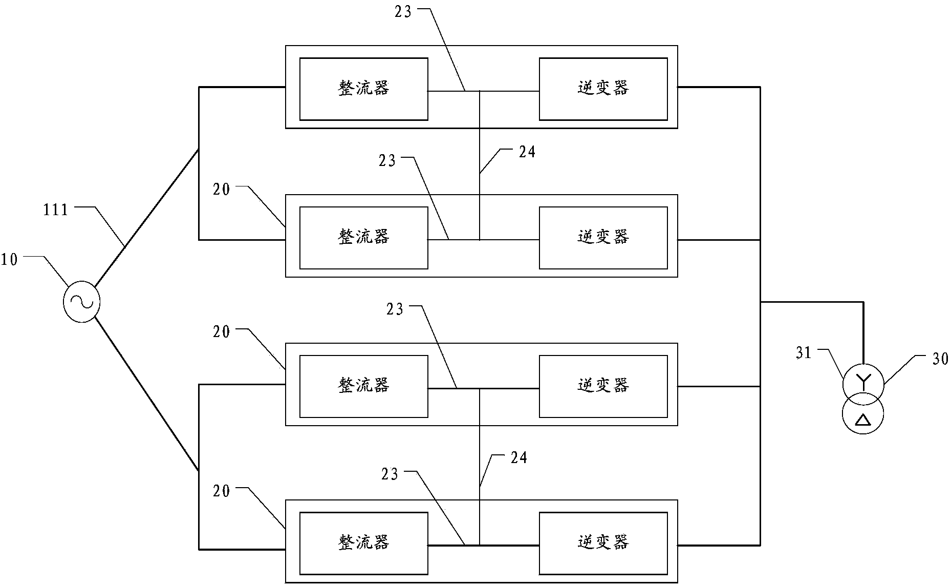 Grid-connection system of wind turbine generator set