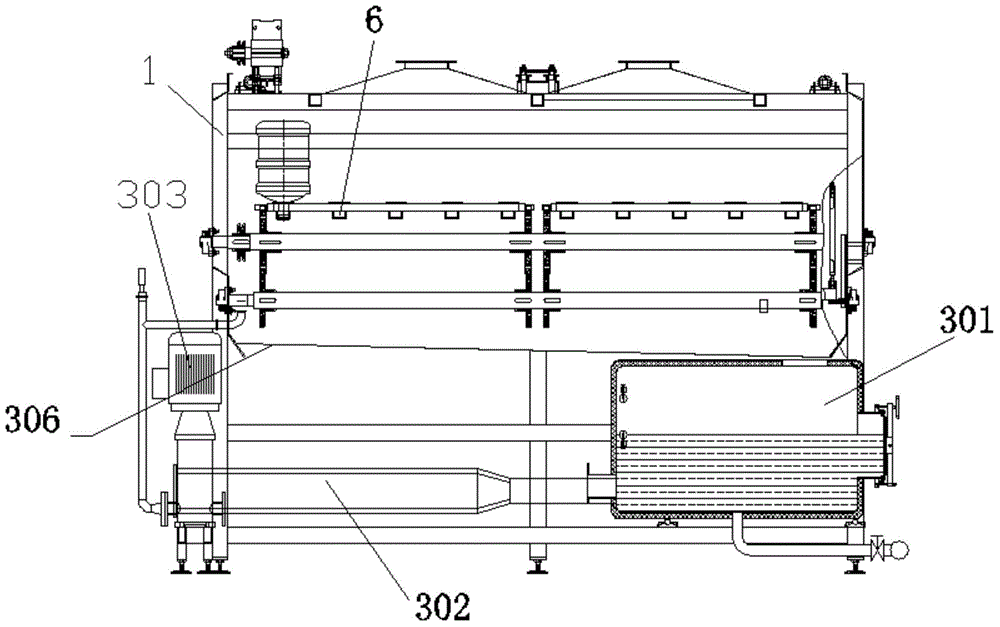 Internal washing machine for barreled water barrels