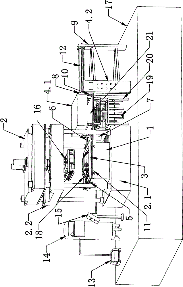 Vacuum adsorption forming device