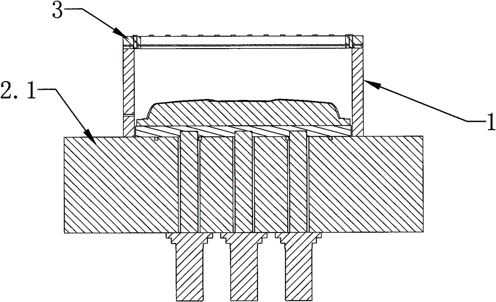 Vacuum adsorption forming device