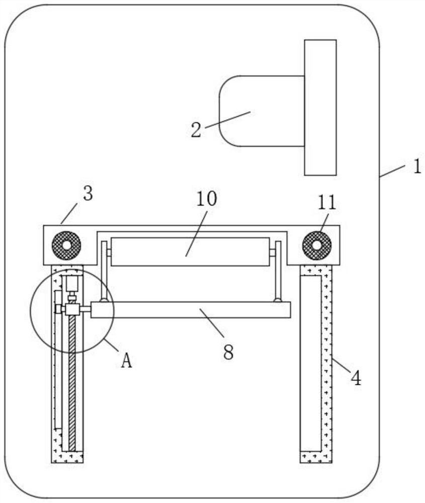 Jet printing device for degradable plastic bag production