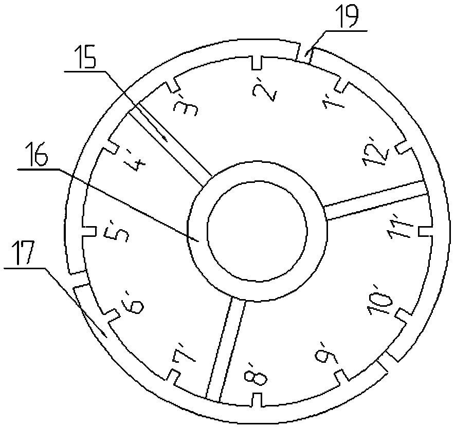 Coil grouping method for stator module combined motor