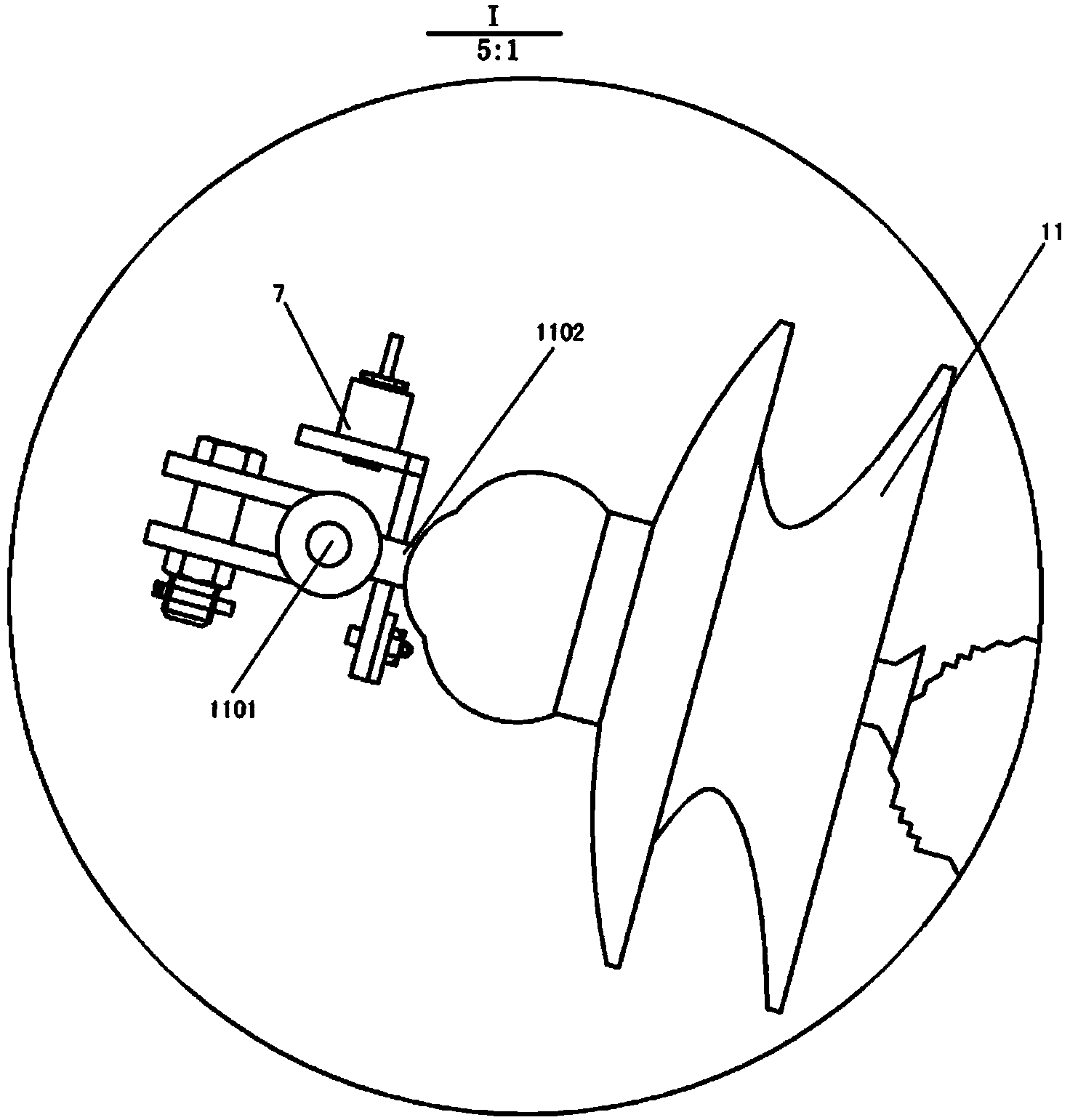 Combined stringing tool used for line conductor stringing