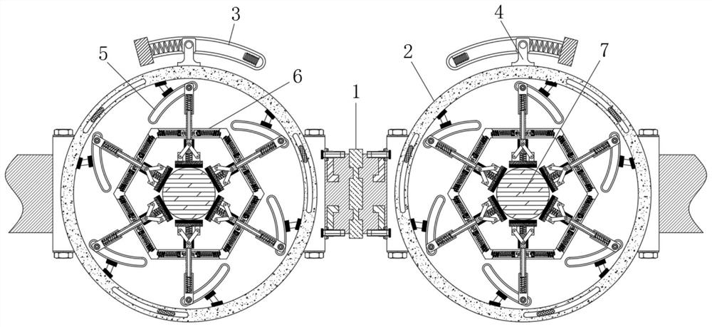 Clamping device for machining farm tool parts