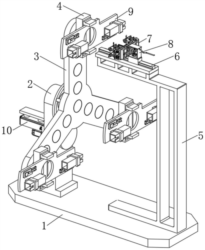 Processing device applied to carbon brush structure on brush motor