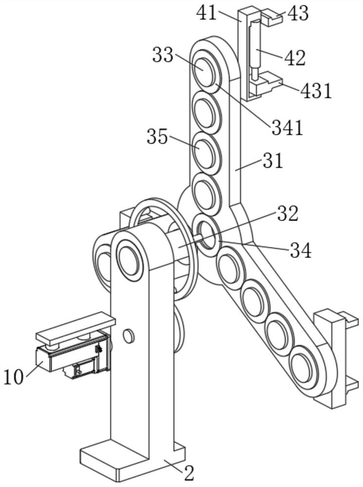 Processing device applied to carbon brush structure on brush motor