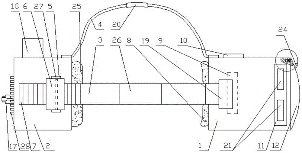 Comfortable-to-wear VR (Virtual Reality) glasses with balance structure