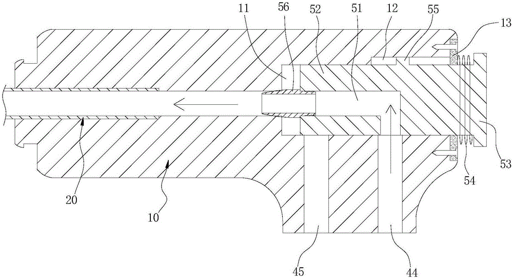 Breast implant plastic belt flushing and attracting electric hook