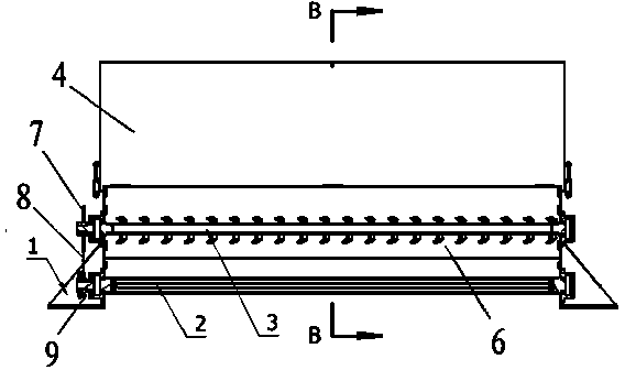 Outer sheave type lime spreader and spreading method thereof