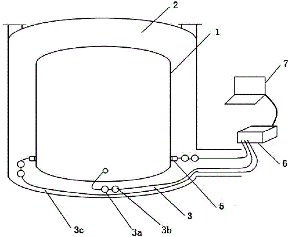 Acoustic emission detection device and method for detecting bottom of storage tank in confined space