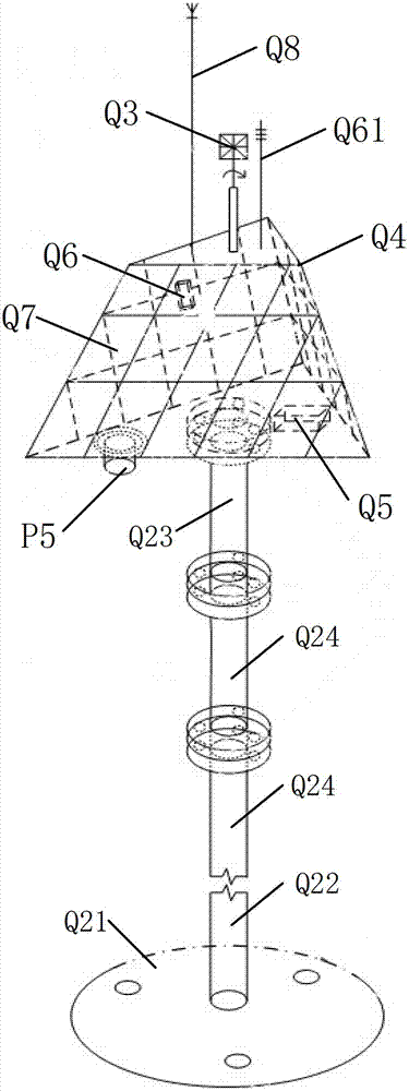 Method and system of measuring length of dry beach of tailing pond