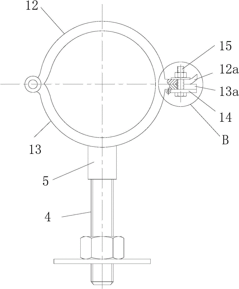 Span beam type pipeline hanger