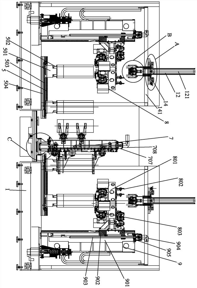 Double-silicon-rod diamond wire squaring machine