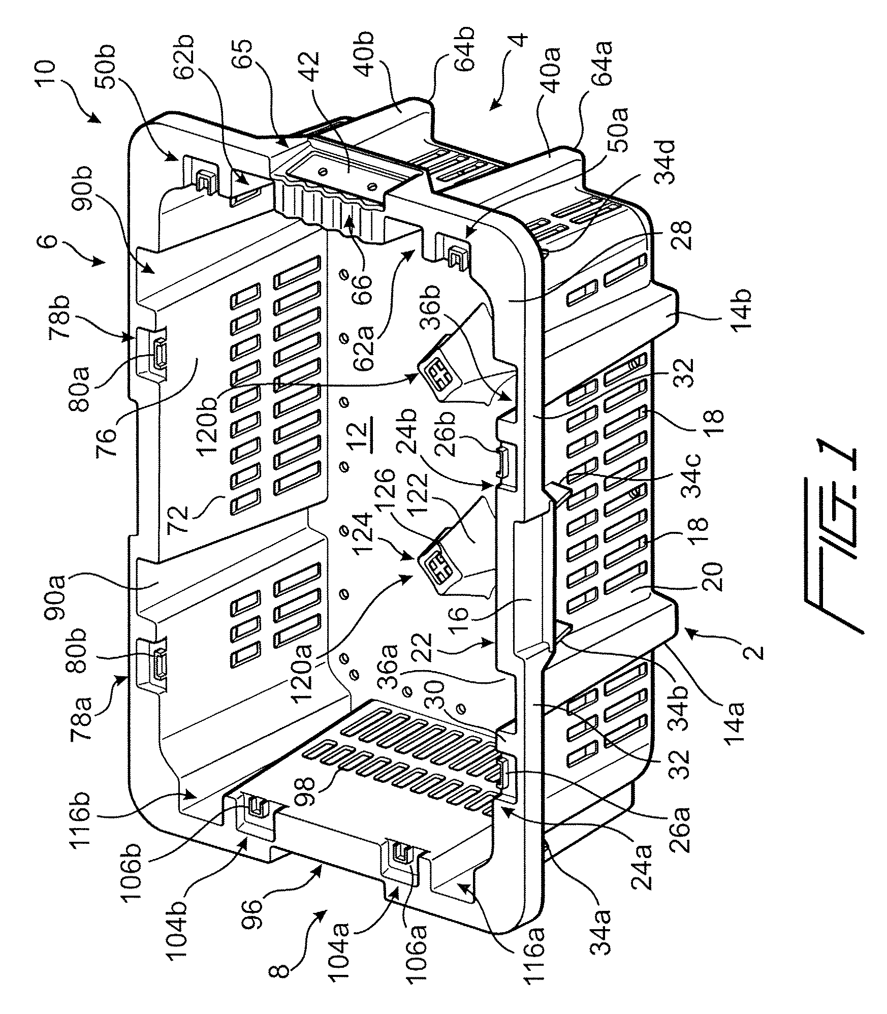 Nestable and stackable container for the transport of heavy baked items