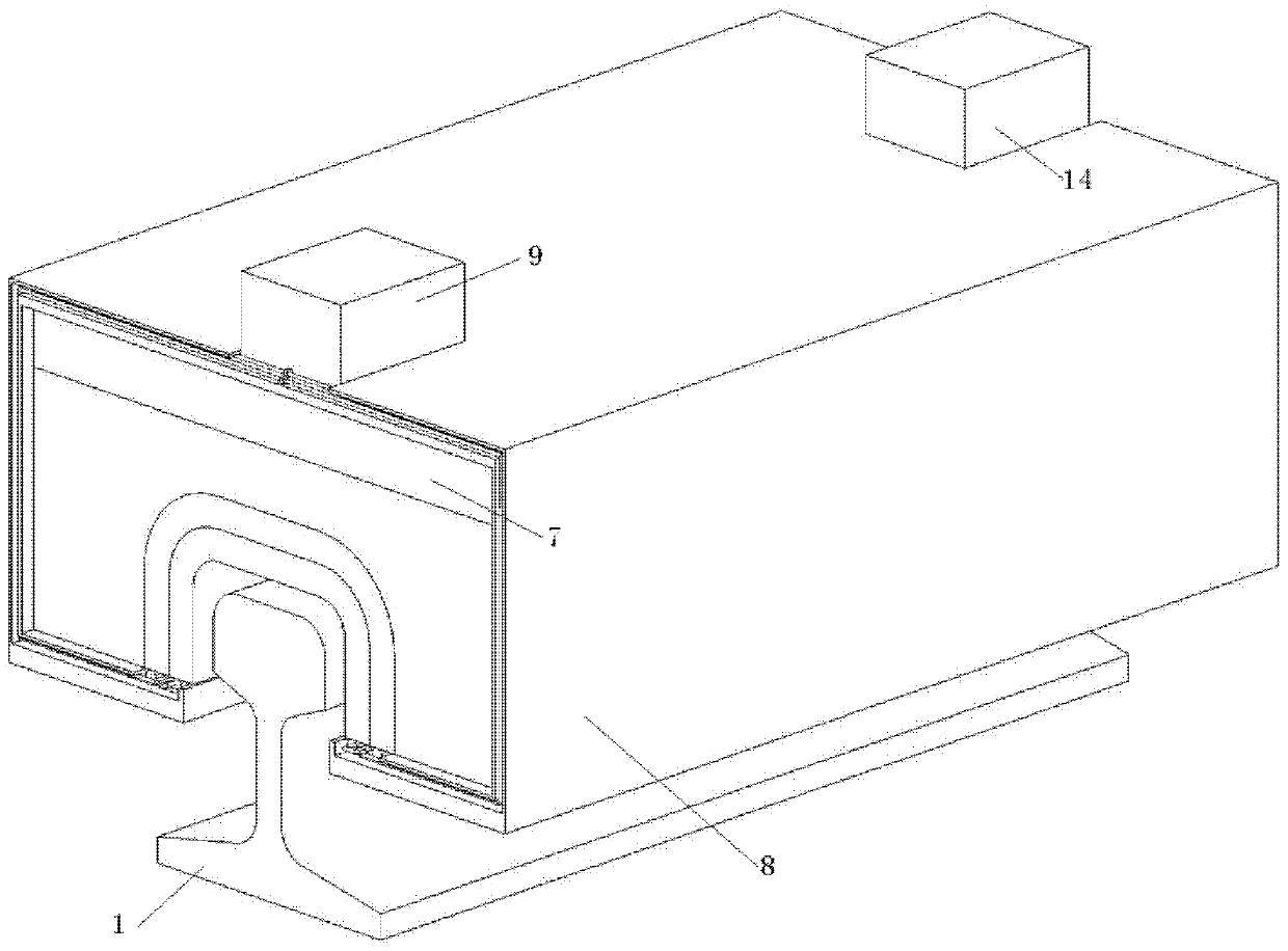 Rail destruction detection method based on magnetostriction and longitudinal ultrasonic guided wave