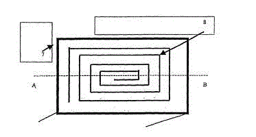 Wireless electric energy transmission magnetic coupling structure and circuit of wireless electric energy transmission magnetic coupling structure