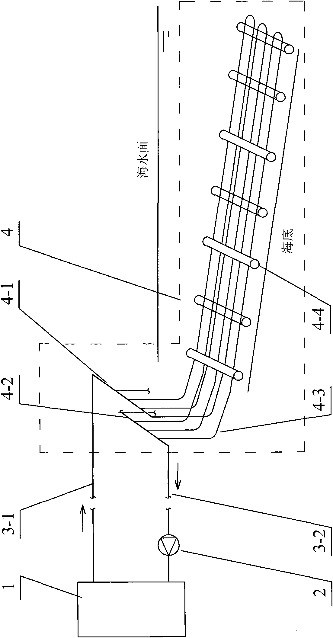 Seawater source heat pump system