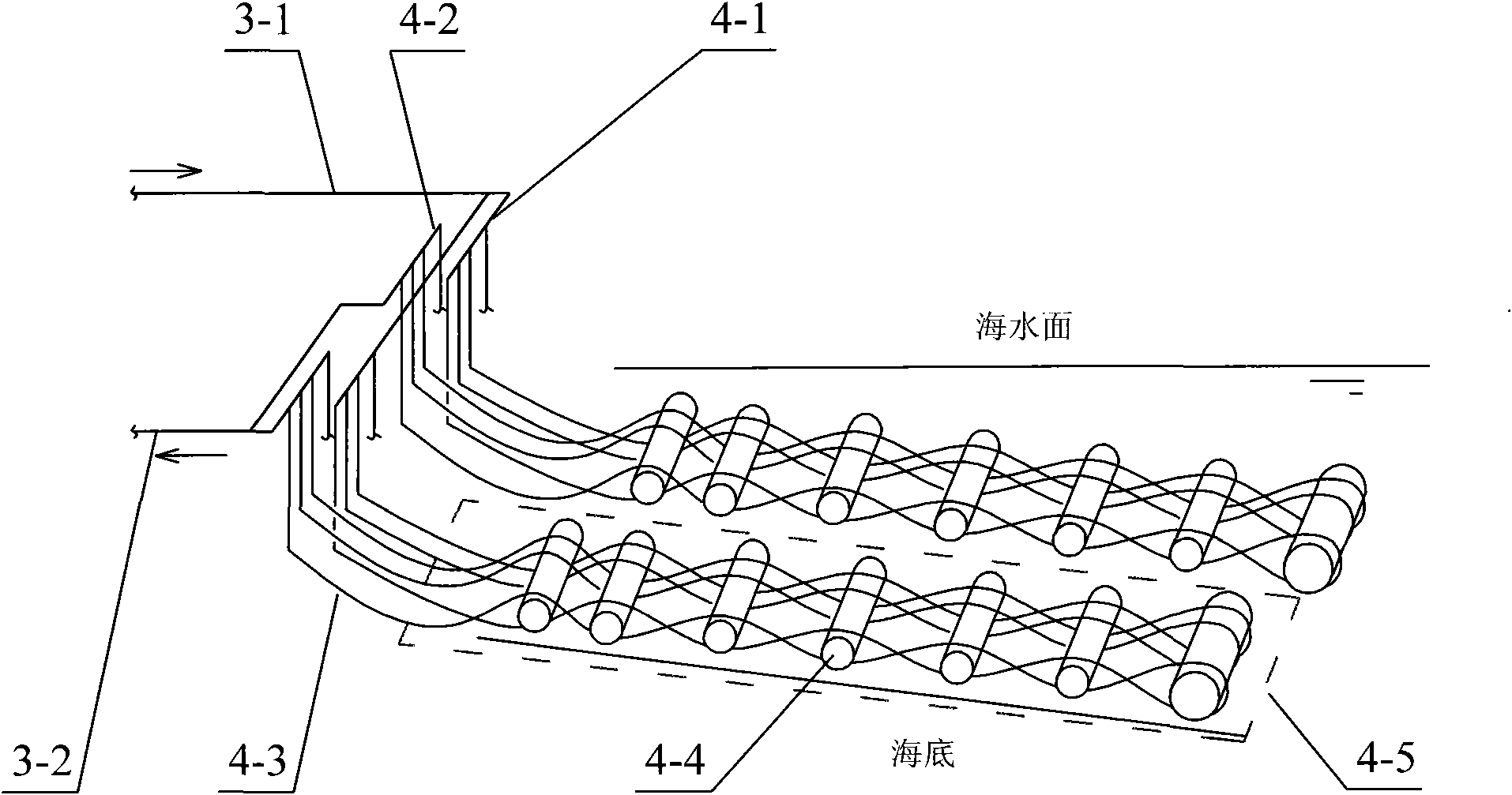 Seawater source heat pump system