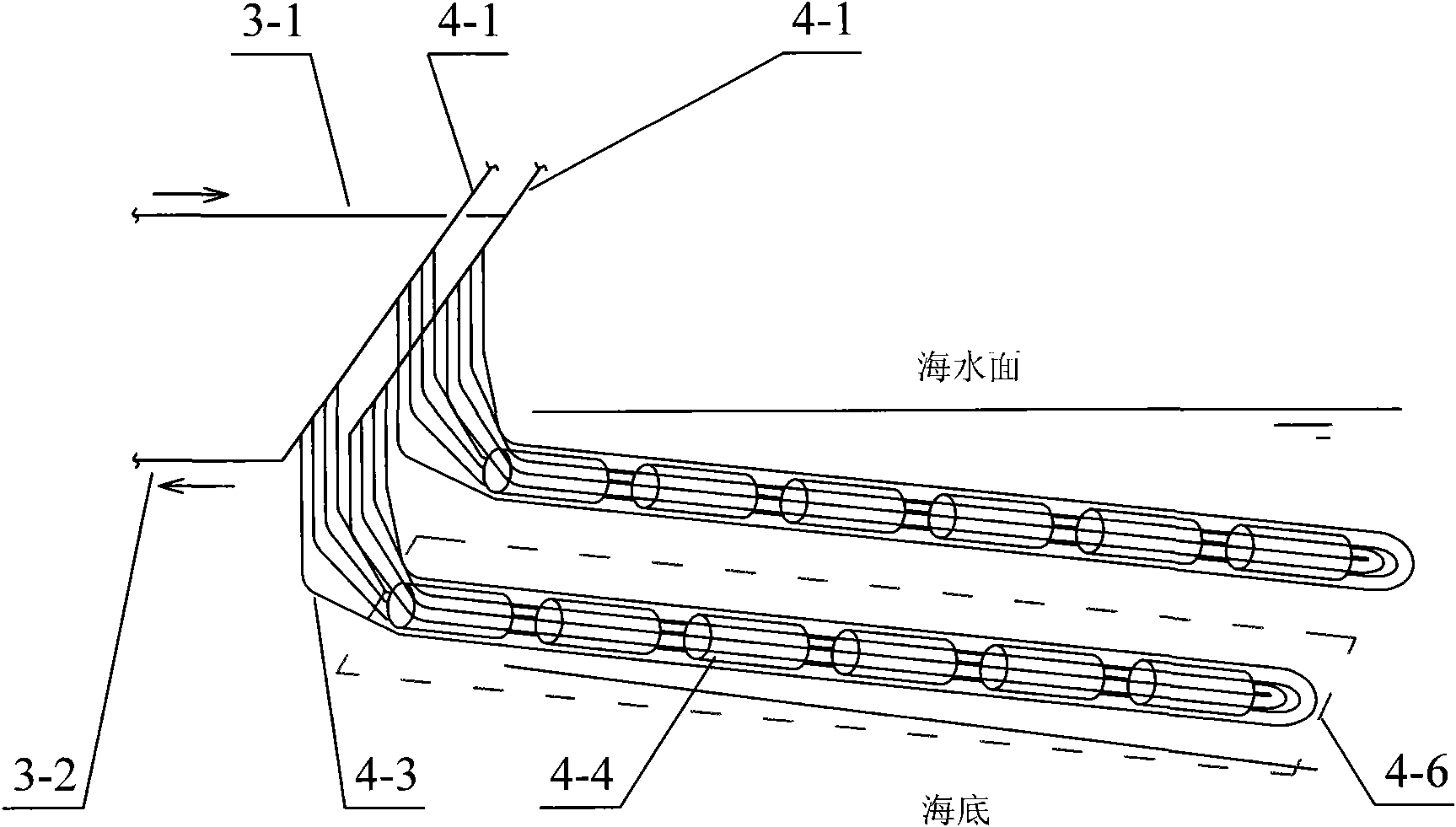 Seawater source heat pump system