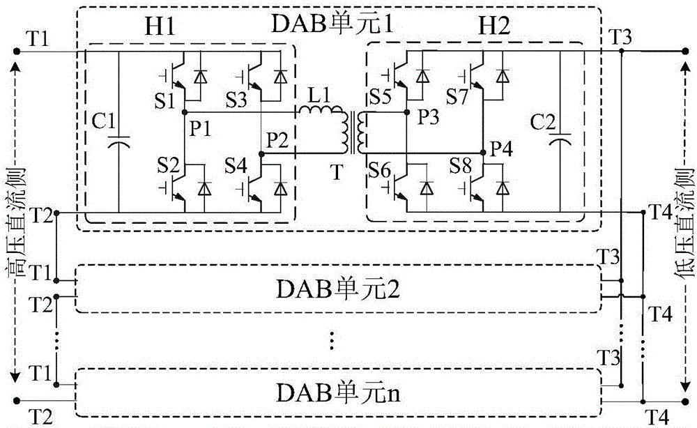 Improved switched capacitor-accessed two-way DC transformer and control method thereof