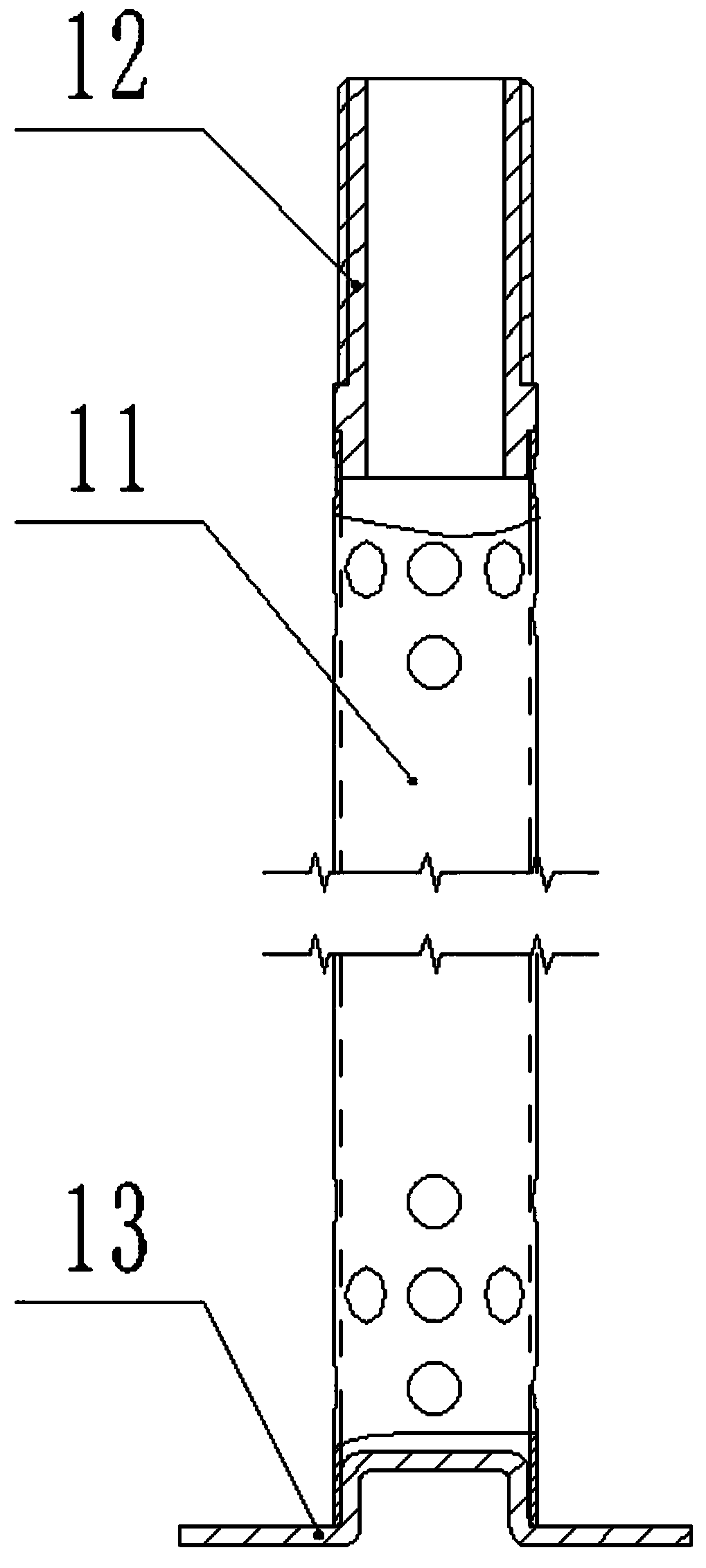 Stainless steel filter element used in rolling mill backwashing filtration system and manufacturing method thereof