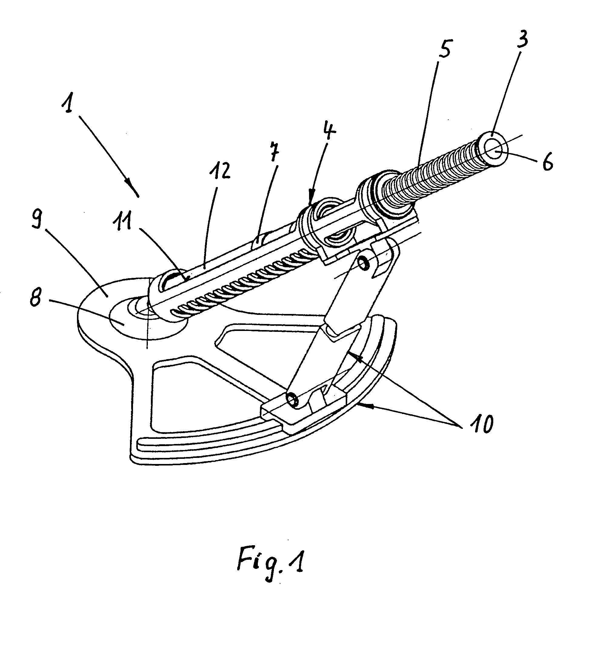 Weapon with recoil and braking device, damping this recoil