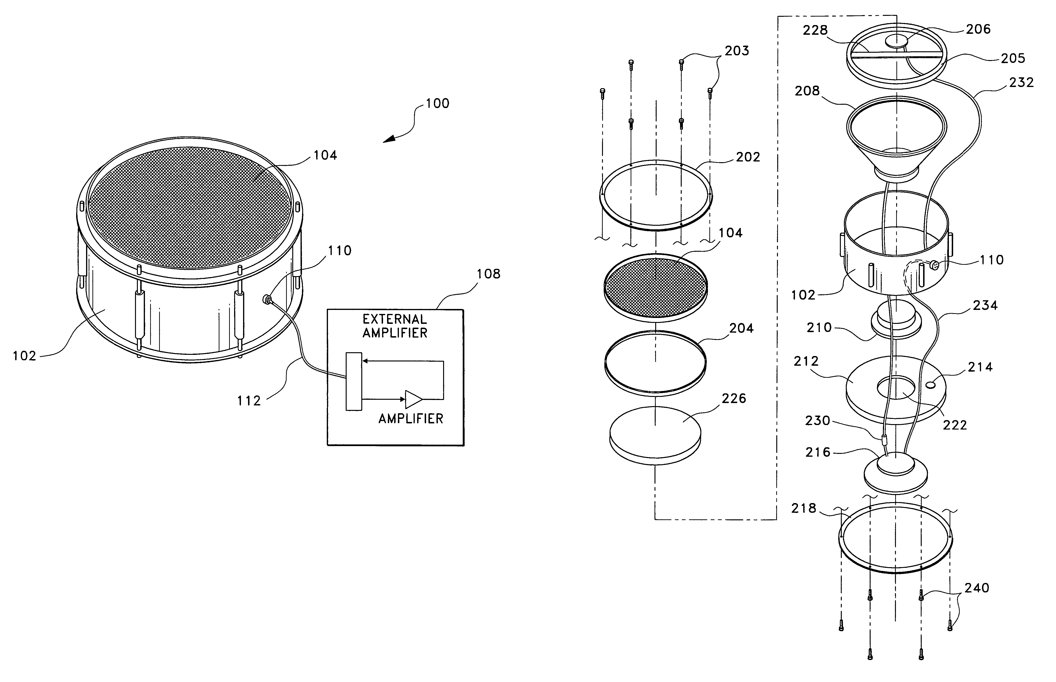 Real drum trigger monitor and amplified tone module