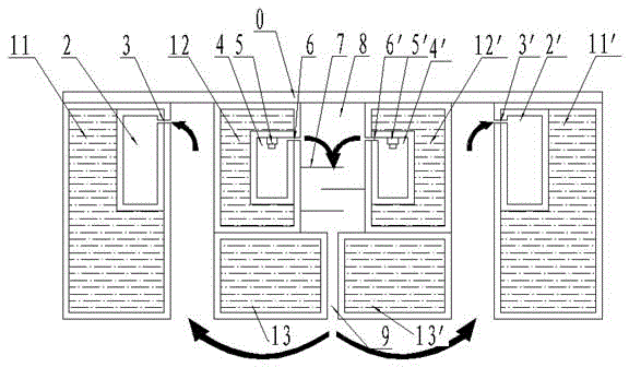 Film plating device and method for preparing TCO (Transparent Conducting Oxide) glass online by floating method