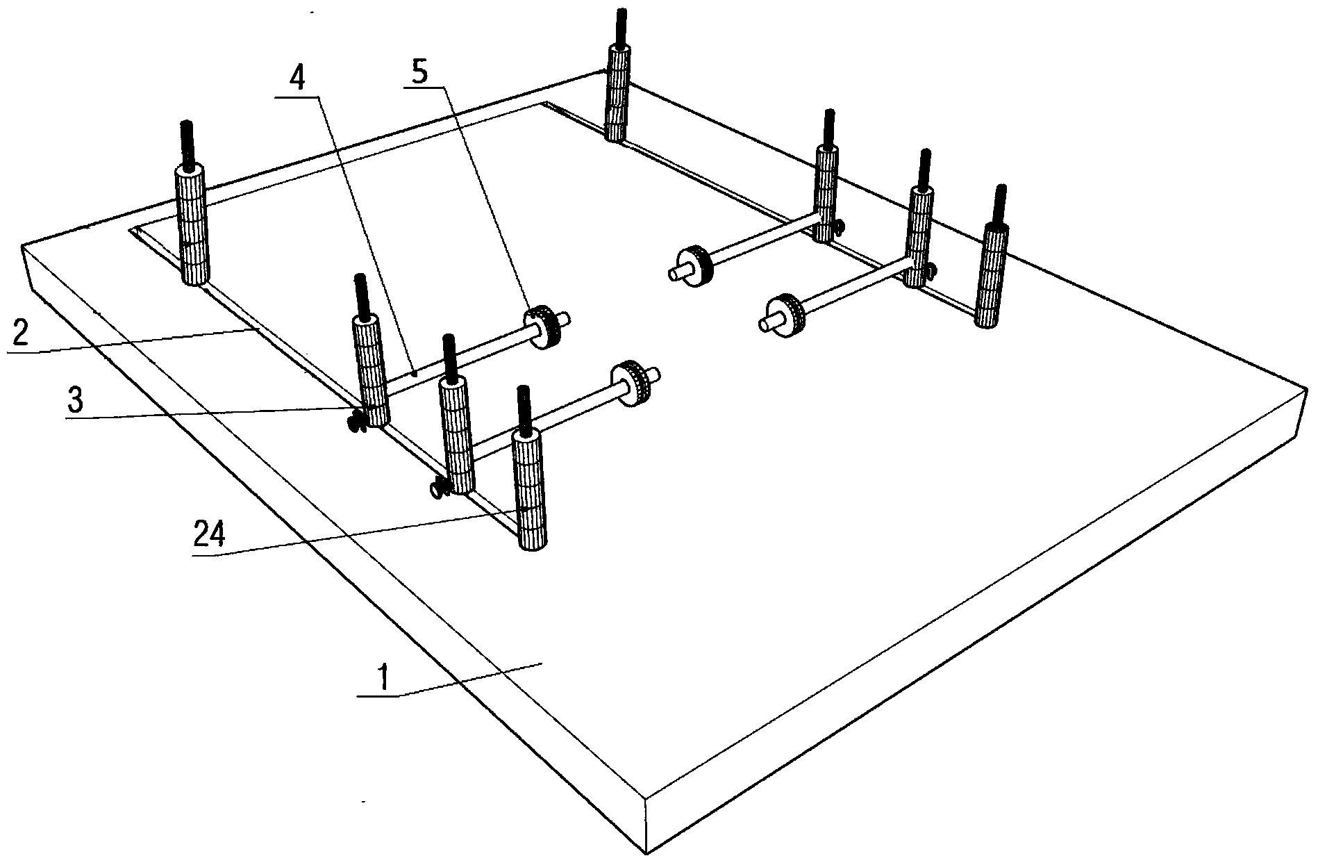 Three-dimensional manual curve surface screen printing machine