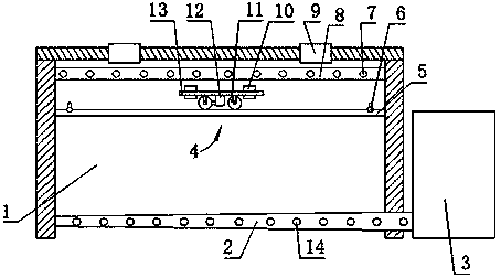 Drying room with movable air supply system