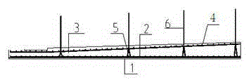 Roofing structure sloping and waterproof integrated construction method