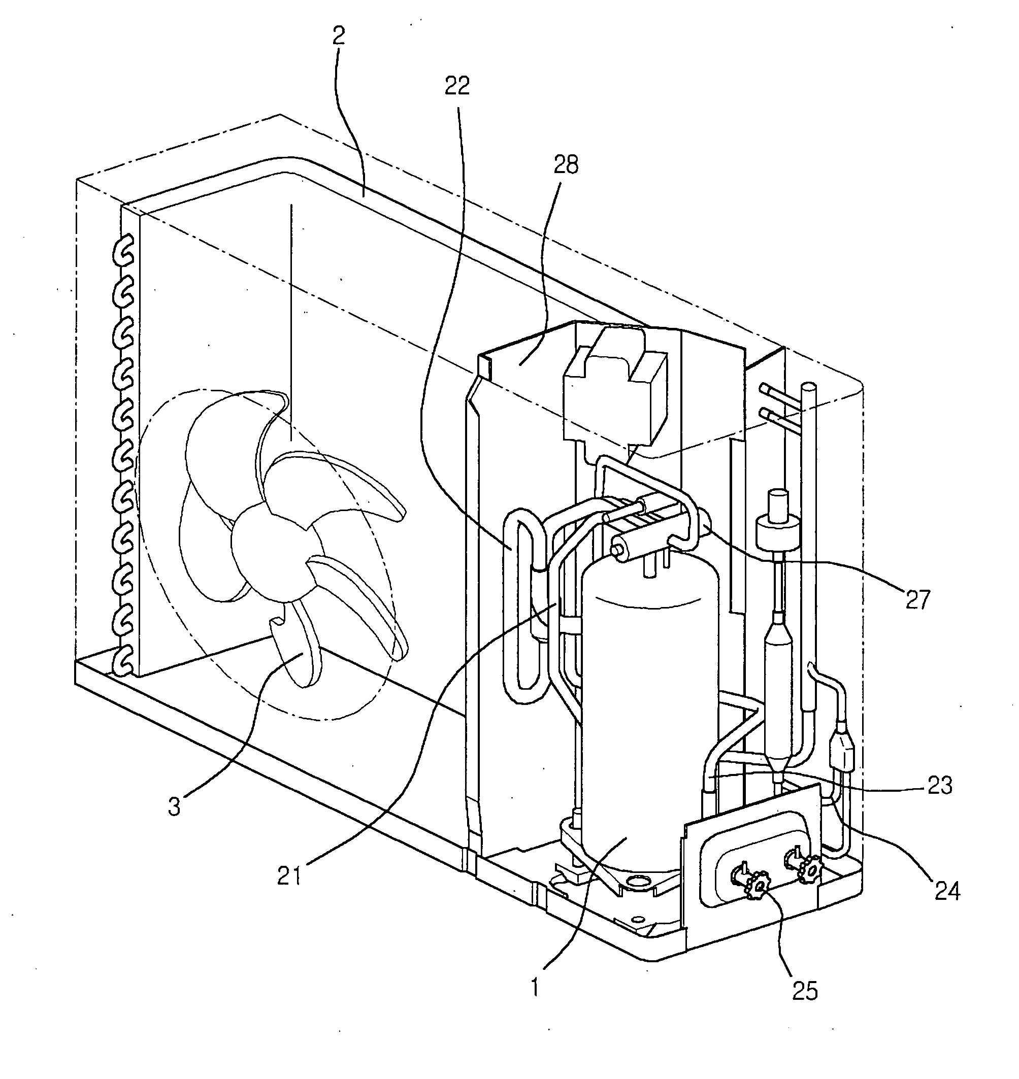 Pipe structure for outdoor unit of air conditioner