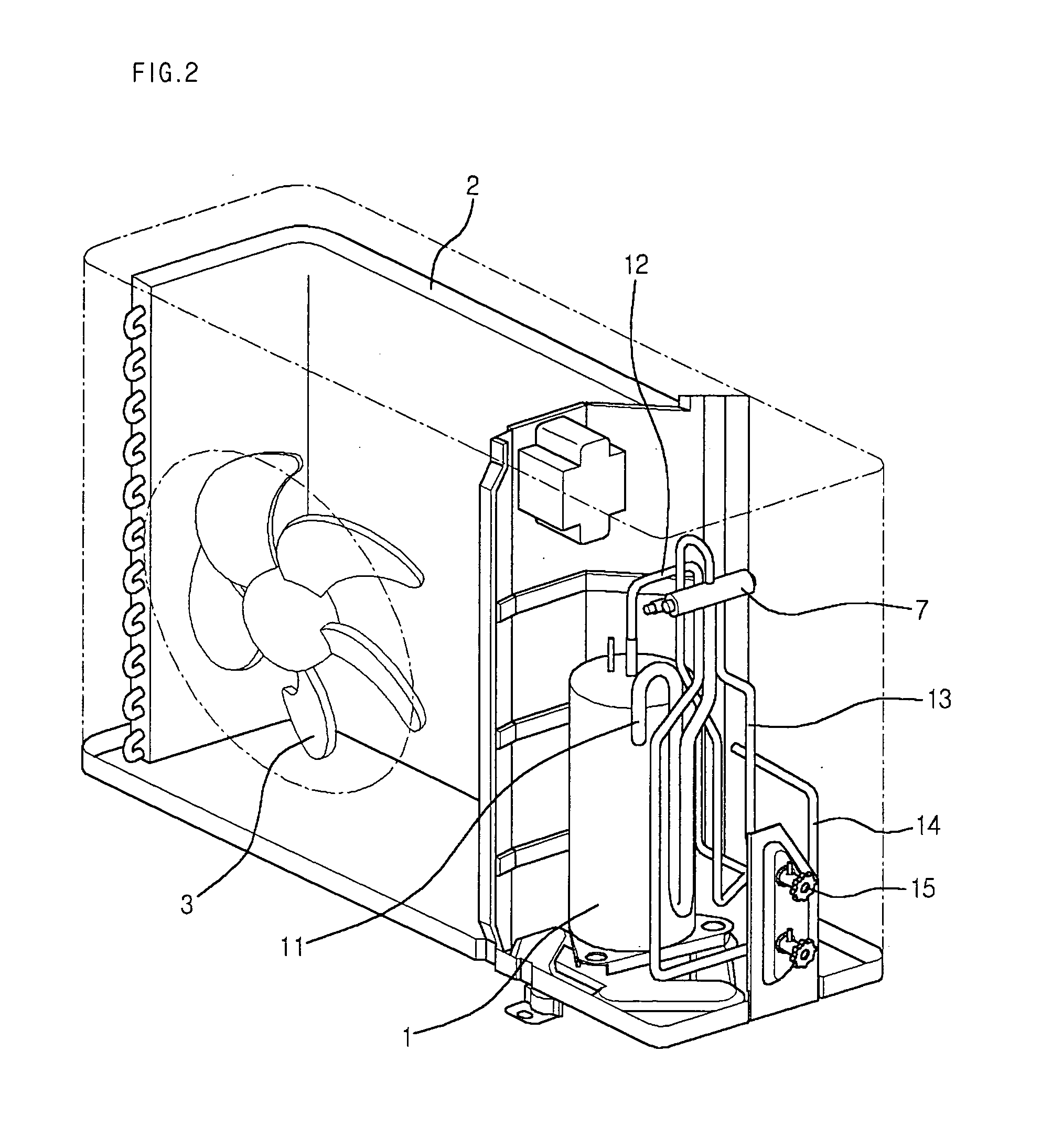 Pipe structure for outdoor unit of air conditioner