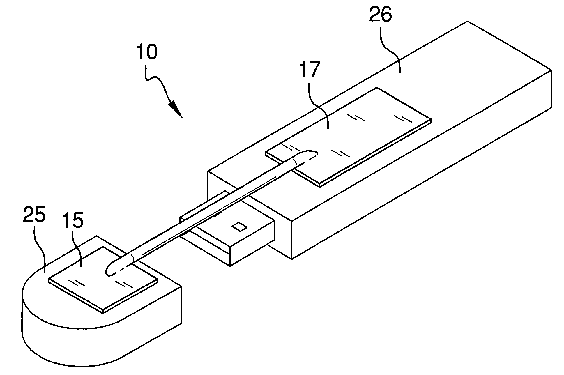 Flash drive cap attachment