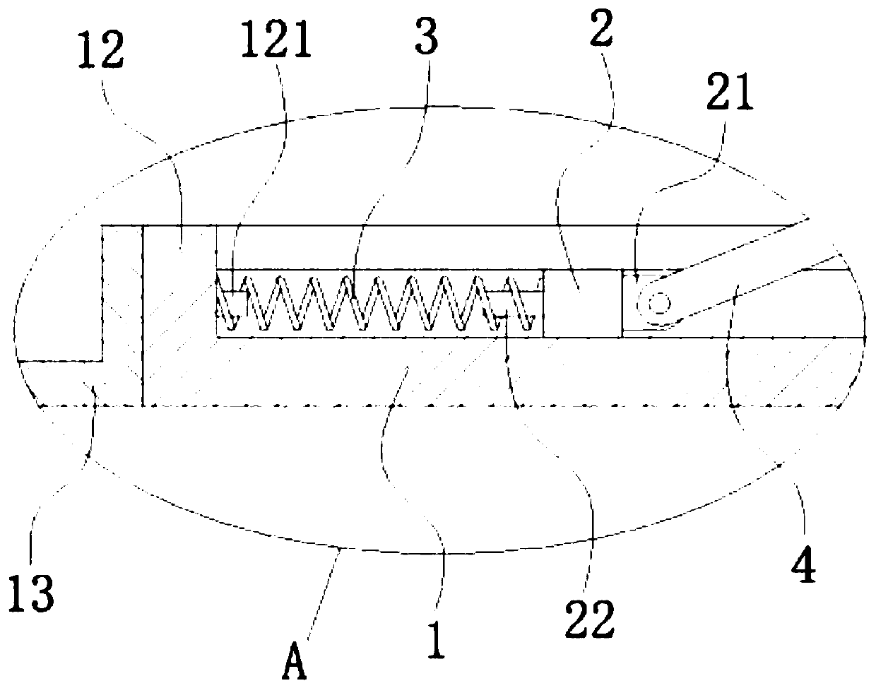 Fixing device for air duct of central air conditioner