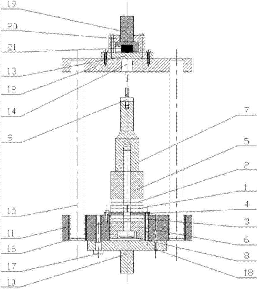 Three-dimensional ultrasonic vibration assisted deep drawing processing device for miniature metal thin-walled cups