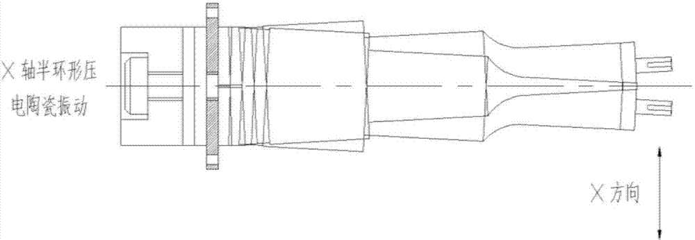 Three-dimensional ultrasonic vibration assisted deep drawing processing device for miniature metal thin-walled cups