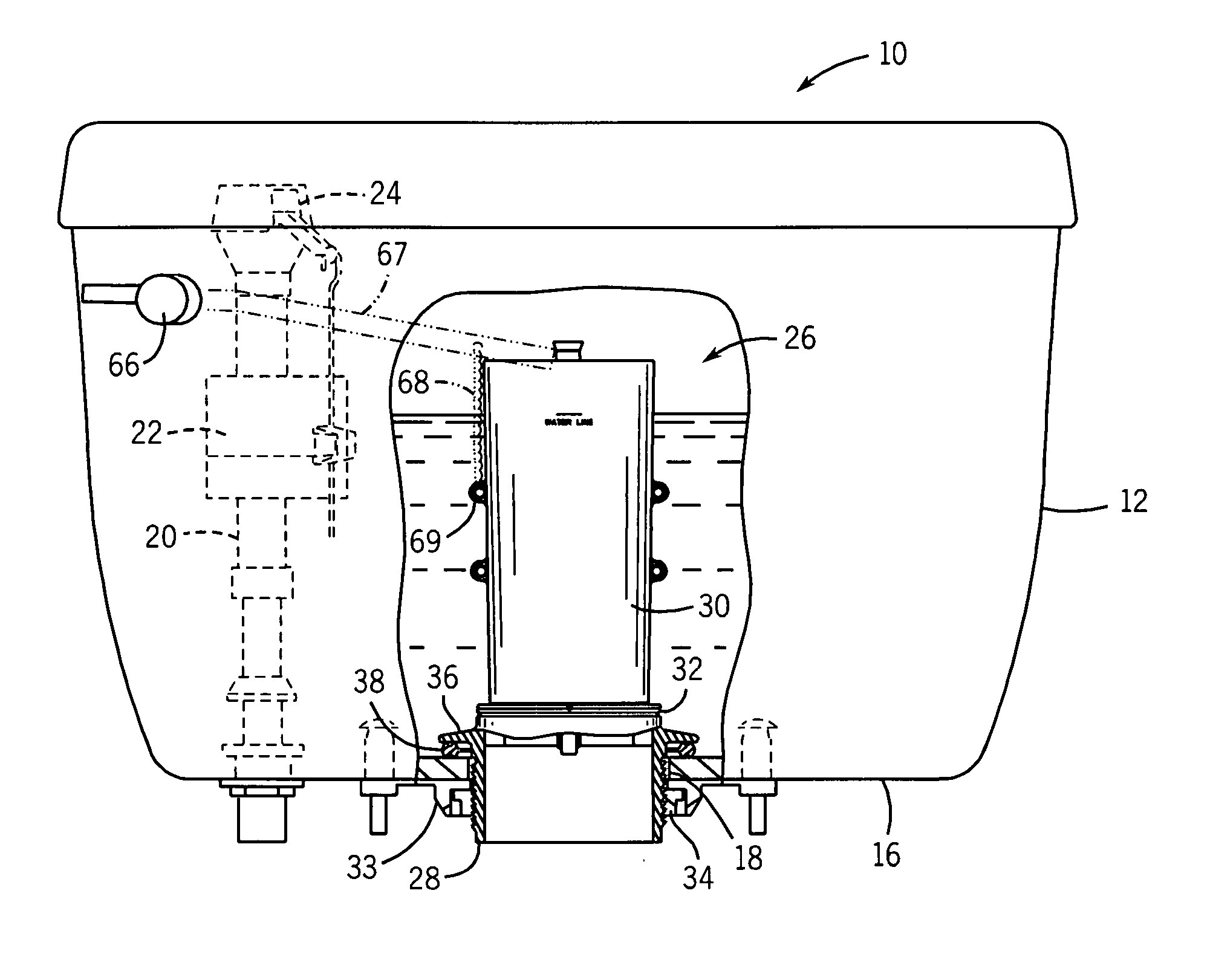 Canister flush valve