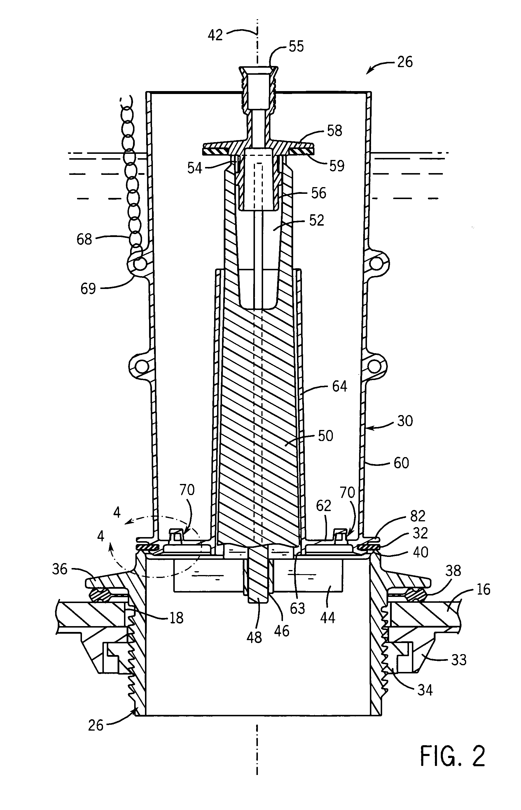 Canister flush valve