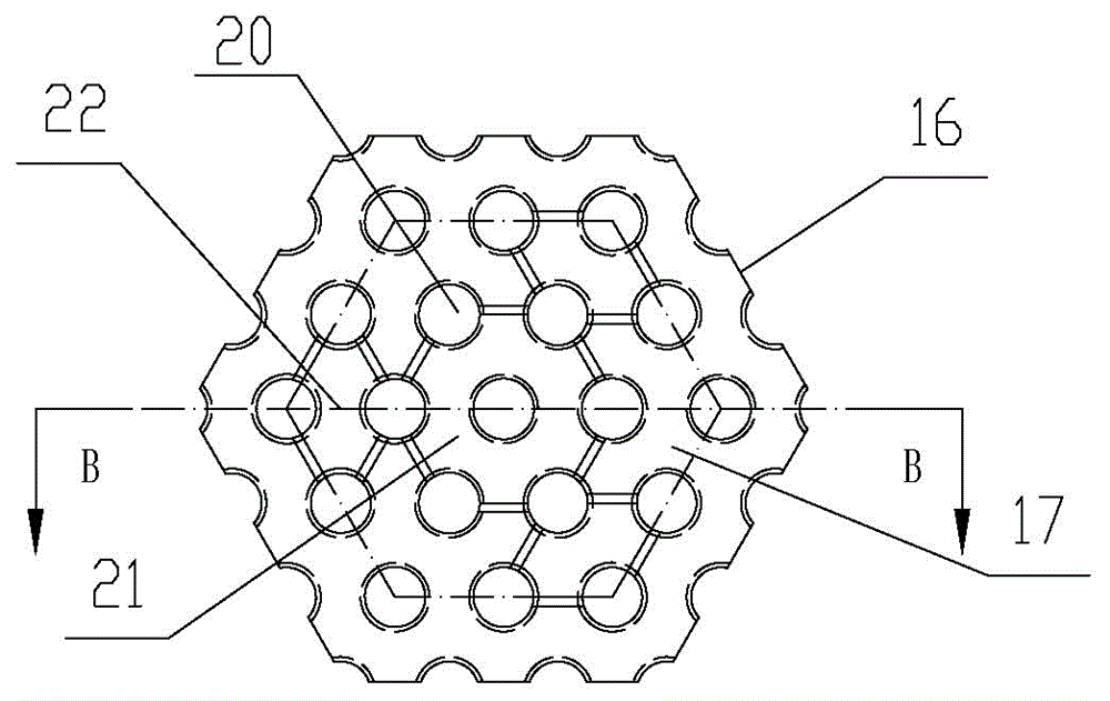 Hot blast heater realizing preheated combustion of horizontal spraying heat accumulator of premixed air flow of gas and air