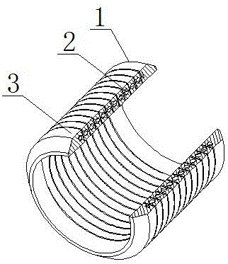 Spiral packer rubber barrel with steel skeleton