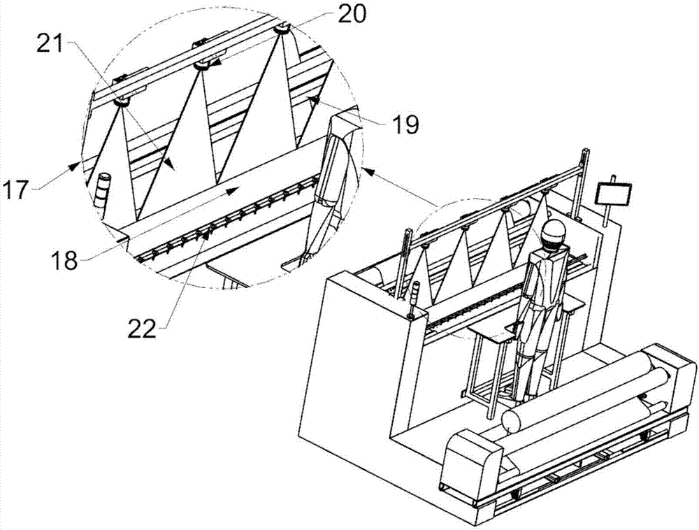 Gray cloth defect visual inspection equipment and method