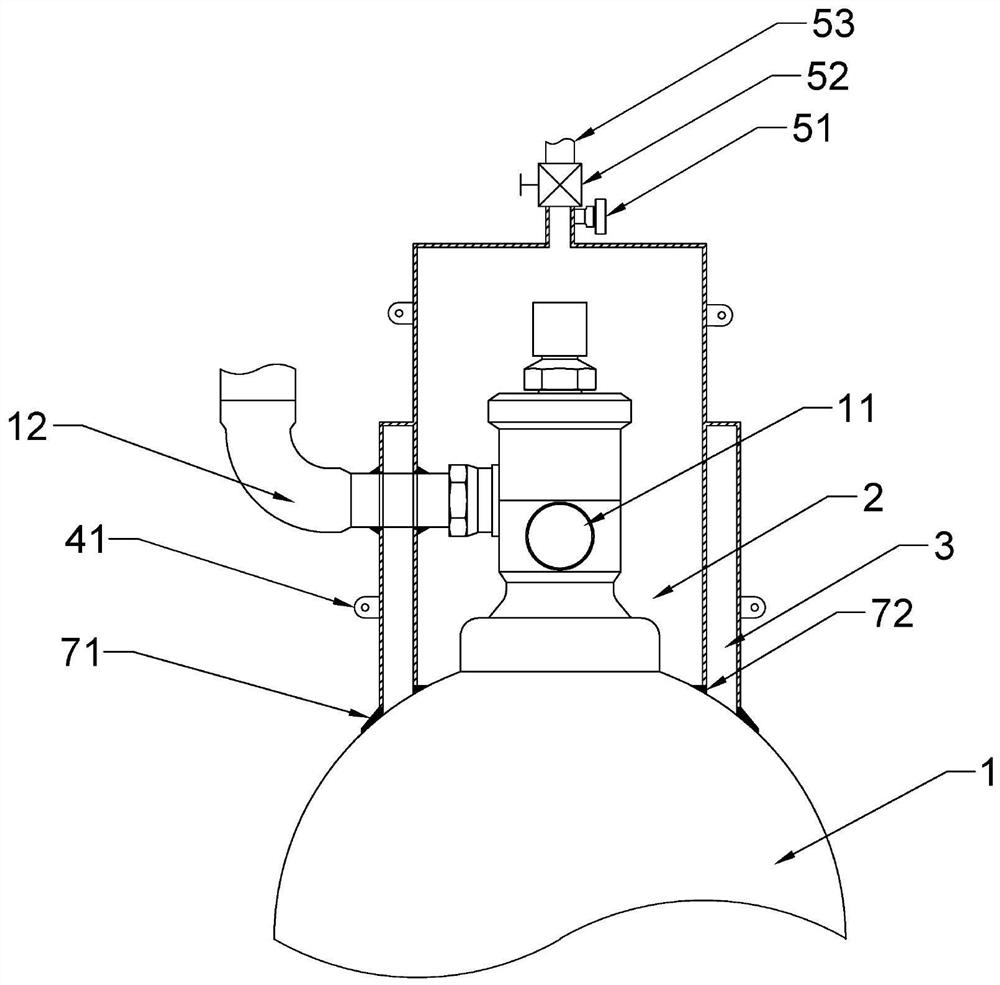 Real-time detection device and method for leakage rate of bottled high-pressure heptafluoropropane fire extinguishing agent