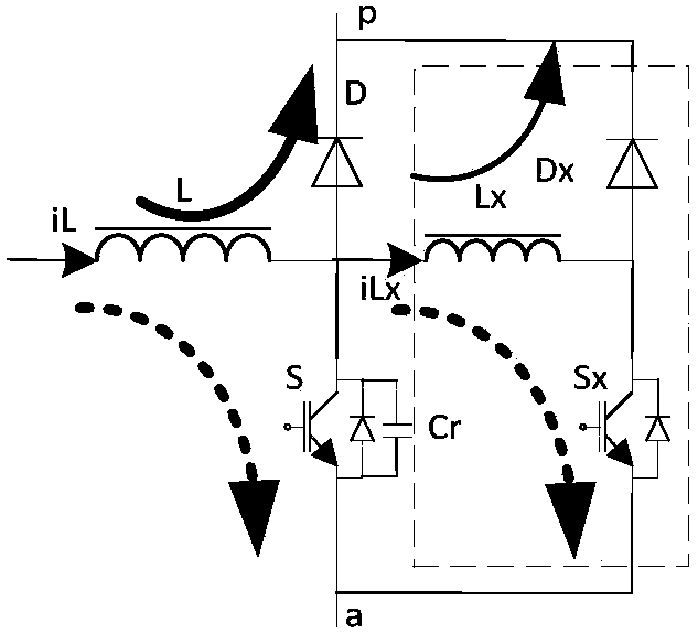 Soft switch auxiliary circuit and three-level and three-phase zero voltage conversion circuit