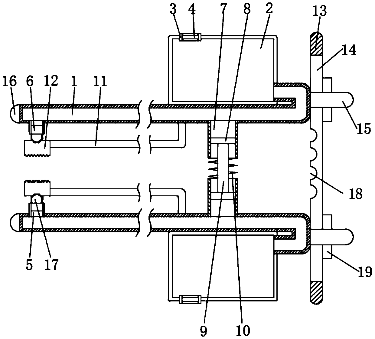 Multifunctional disinfection forceps for gynecological nursing