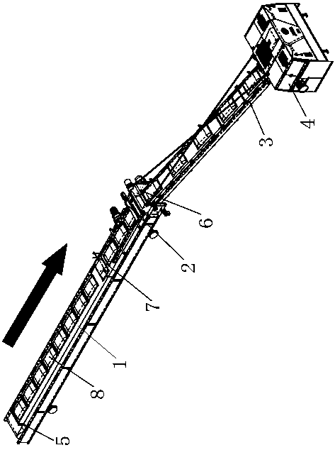 Material separating mechanism and conveying system thereof for bagged material