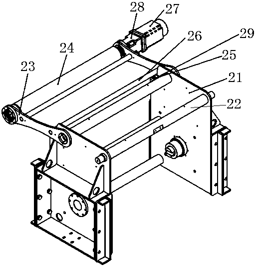 Material separating mechanism and conveying system thereof for bagged material